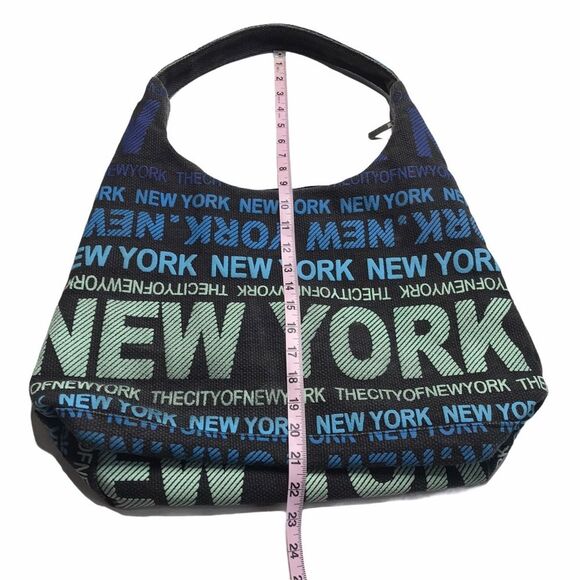 Robin Ruth New York Large Canvas Bag Tote Zip Closure - Picture 12 of 16
